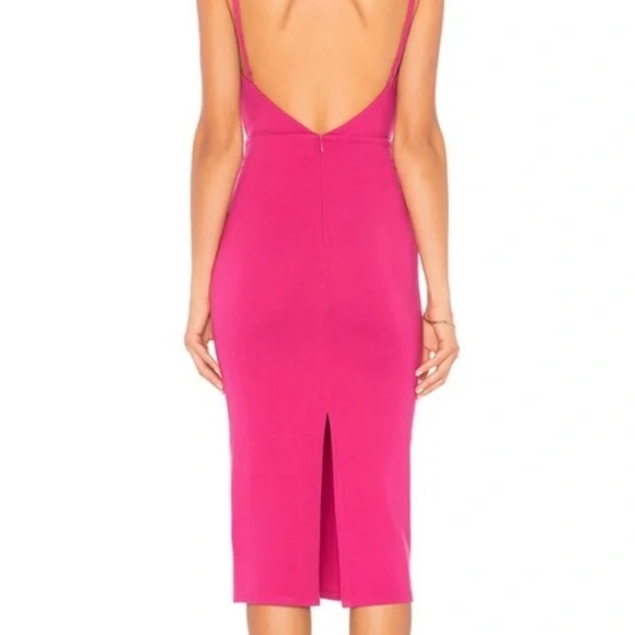 ๐ Lovers + Friends Hot Pink midi dress, Size M ๐ - Picture 2 of 6